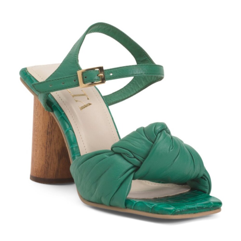 ALTA Made In Colombia Leather Alessia Heeled Sandals